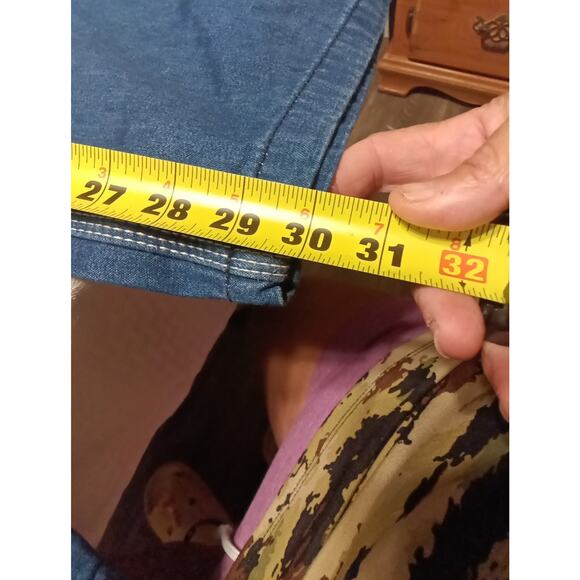 Liberty Bib Overalls Mens 48x30 Blue Denim Farmer Carpenter Workwear Utility - Picture 4 of 8